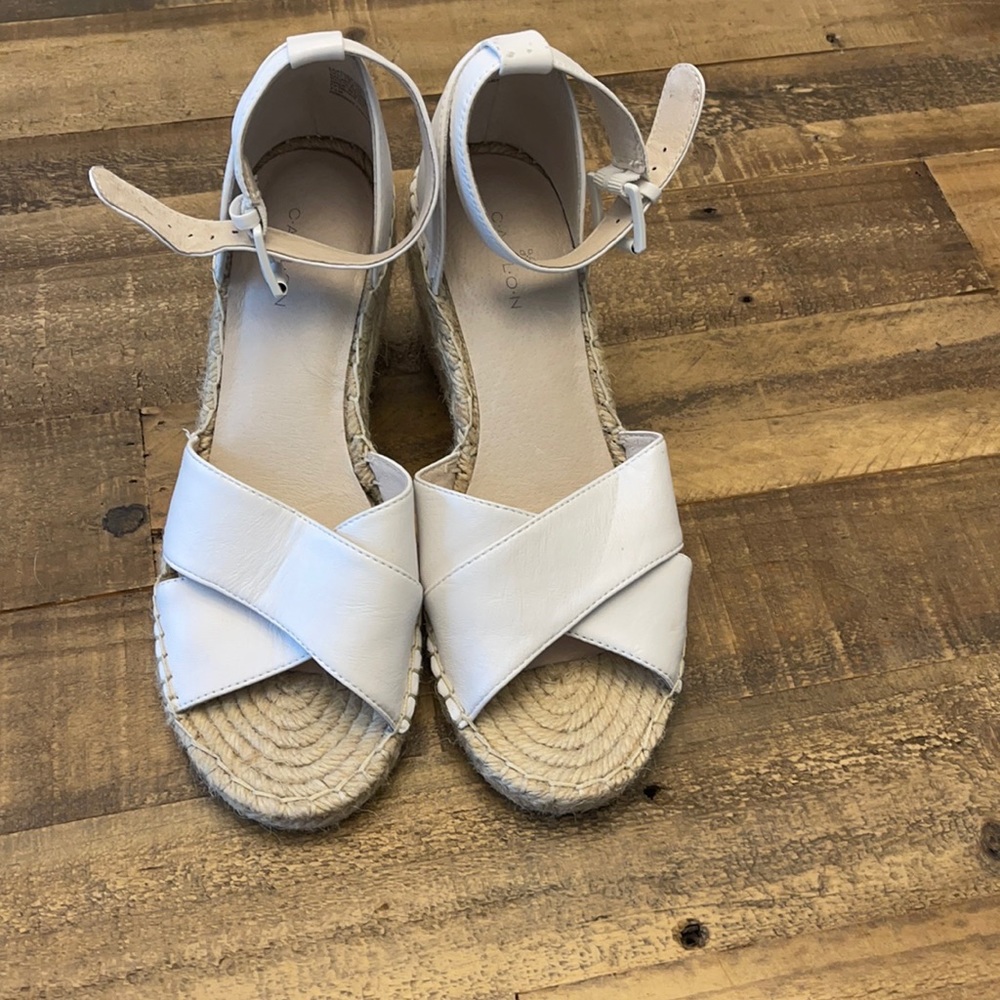 Caslon leather espadrilles in size 7.5